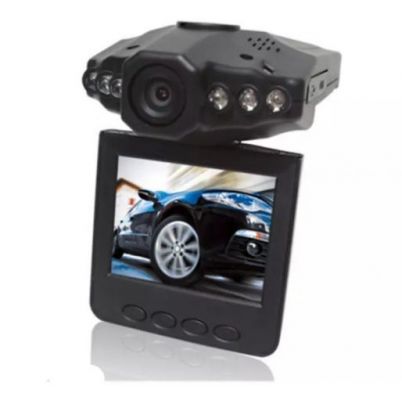 Palubný automobilový fotoaparát s nočným osvetlením - čierne puzdro VGA