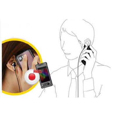 Adaptér pre nahrávanie telefónnych hovorov z mobilného telefónu
