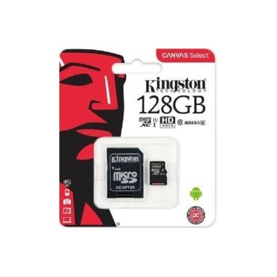 KINGSTON MicroSDHC 128GB + adaptér